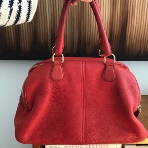 J Crew leather satchel